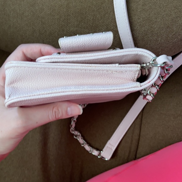 Betsey Johnson Light Pink Bow Shoulder Crossbody Bag Purse Wallet - Picture 8 of 17